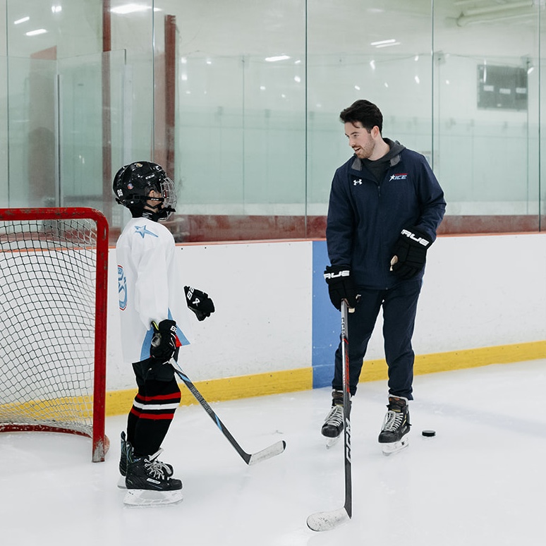 Paramount Ice TRAIN Hockey weekly clinics focused on advanced skills and team strategy